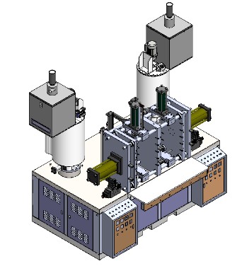 免蜡缸双工位模头液压射蜡机