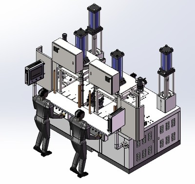 触摸屏版免蜡缸四柱液压射蜡机（MES系统）