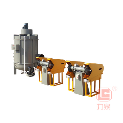 砂带机+水浴除尘系统